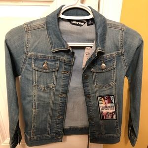 Taylor Swift fan denim jacket Sz S girls nwt